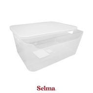 Selma 34x25x15 cm Panama Storage Box With Lid Storage Box Organizer Multipurpose Box Storage Contain