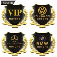 FOREVERGO 1PC Metal Car Stickers 3D Personality Creative Shielding Scratches Car Logo Stickers Decor