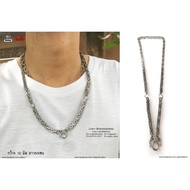 AllAcc สร้อยคอ Hipster เลสเงิน 5มิล (3ห่วง)