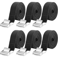 jind 6Pcs Tali Pengikat, Tali Ketegangan Tahan Lasak 3m*25mm, Tali Pengikat Boleh Laras Ratchet 250k