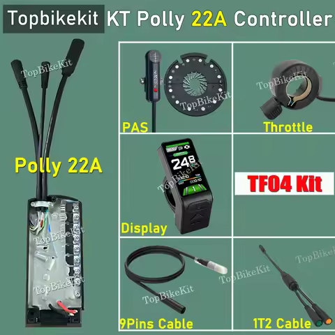 Ebike 500W Controller Polly Battery Case KT Controller 36V/48V 500W 36V/48V 22A 9 Mosfers For 500W B
