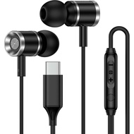 Fon Telinga USB C Samsung Berwayar untuk Galaxy S26 Ultra A17 A16 A15 5G A56 A36 S25 Ultra Z Flip7 F
