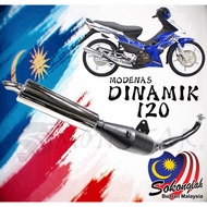 Standard Chamber Pipe Racing Ekzos ori EJM Std Exhaust exzos exos MODENAS DINAMIK 120 original bunyi