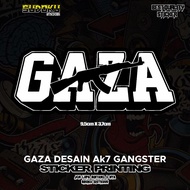 STICKER STICKER PRINTING LOGO GAZA GANGSTER DESIGN AK7 VIRAL FYP AESTHETIC