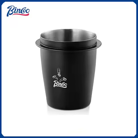 Bincoo Espresso Dosing Cup Coffee Powder Cup Stainless Steel Coffee Dosing Funnel Fit 51MM/58MM Port