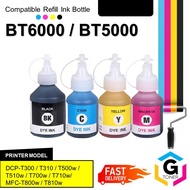Compatible BT6000 BT5000 Black/Cyan/Magenta/Yellow 100ML Refillable Dye Ink Bottle for DCP-T300 / T3