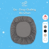 GONI elastic bed sheets for mattresses 4-25cm high, Dimensions 1m x 2m, 1m2 x 2m, 1m4 x 2m, 1m6 x 2m