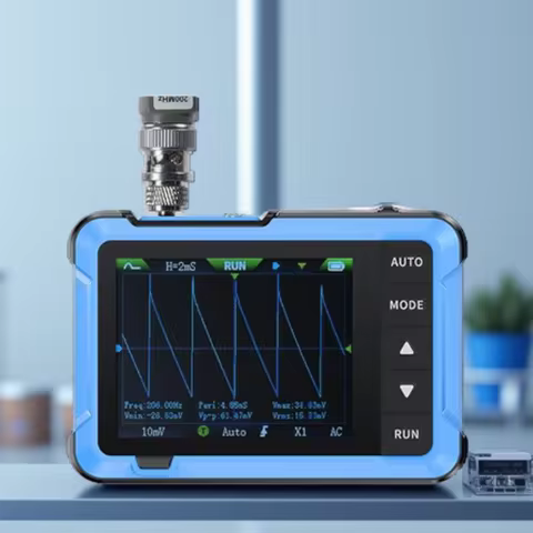 FNIRSI DSO-510 Handheld Oscilloscope/DDS Signal Generator 2 in 1,Digital Portable Automotive Oscillo