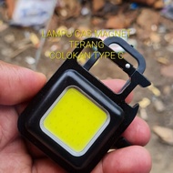 J455 MINI MAGNETIC LED KEY CAS TYPE C light light EMERGENCY light Keychain light