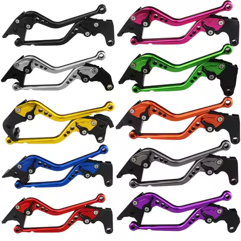 Long Motorcycle 7/8" 22mm Adjustable Brake Clutch Levers For BMW F650GS 08-12, F700GS 13-17, F800 S/
