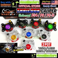 MAGIC BOY Caliper Pump P8 P8-II P34 Caliper Bracket 2 POT Front Brake Caliper CNC Y15 Y16 RS150 LC13