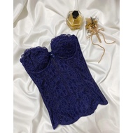 Purple lace corset 2hand(D65)