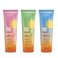 Watson Solar Filter Sunscreen Body Face Lotion 100ml spf50++Sunblock Sun Protection Bright Aloe Vera