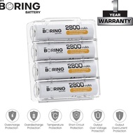 My Boring Batery AA 2800 mAh 4 Pack High Power Baterai AA Rechargeable