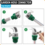 GARDEN HOSE LOCK CONNECTOR - TAP Faucets Adapter | PVC IRRIGATION GARDEN WATER HOSE CONNECTOR
