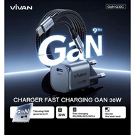 VIVAN GAN-Q30C 30W CHARGER | TYPE-C TO TYPE-C | Original | FAST CHARGING