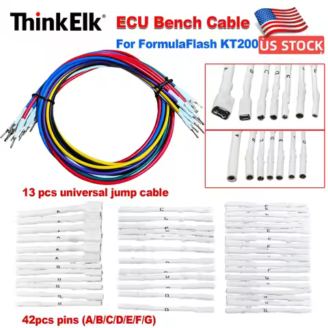 ECU Bench Cable ECU Connect Cable ECU Connector FormulaFlash Cable ECU Pin Adapter ECU Pin Cable KT2