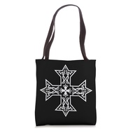 Coptic Orthodox Cross - WHITE - Tote Bag