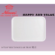 Hoover Melamine 14inch x 10inch Rectangular Tray