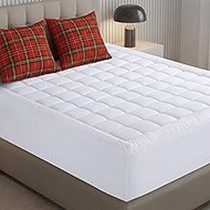 Utopia Bedding California King Mattress Cover, Quilted Fitted, Deep Pocket, 72x84, White