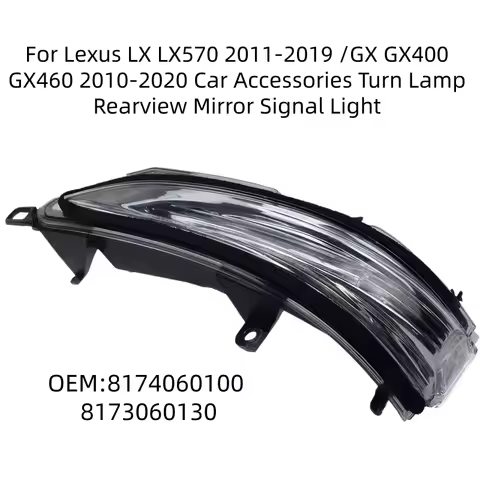 For Lexus LX LX570 2011-2019 /GX GX400 GX460 2010-2020 Car Accessories Turn Lamp Rearview Mirror Sig