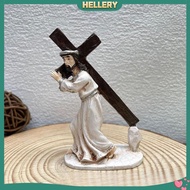 [HellerySG] Jesus Resin Sculpture Holy Religious Ornament Figurine Spiritual Home Decoration for Chr
