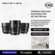 7Artisans Cine Lens Full Frame T2.0 35mm / 50mm / 85mm / For Sony E / Nikon Z / Canon R / L Mount