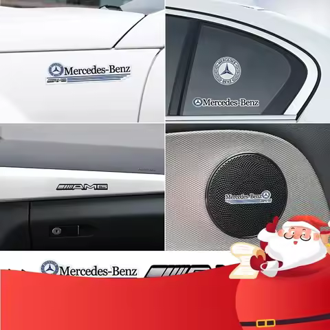 For Mercedes Benz 1set Car Badge Sticker Car Decoration Decal For Mercedes benz A B R G Class GLK GL