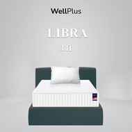 Wellplus ที่นอนยางพาราเเท้ รุ่น LIBRA ความหนา 6 นิ้ว แน่นนอนสบาย รองรับสรีระร่างกาย ป้องกันไรฝุ่น