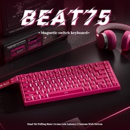 XINMENG Beat75 Magnetic Switch Keyboard Wired Wireless Dual 8KHz 8000mAh Macro Key 0 Dead Zone Hot S