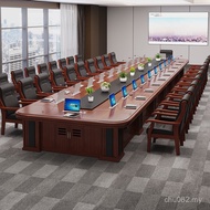 Large Lifting Screen Conference Room Smart Multiplayer Paint 8V Conference Table Paperless Conferenc