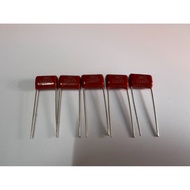 Combo of 5 red candy capacitors 103j/630v