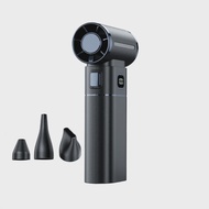 พัดลมเทอร์โบเจ็ท 8000mAh - มอเตอร์ไร้แปรงถ่าน 400000RPM ความเร็ว 6 ระดับ พัดลมระบายความร้อนแบบพกพาพร