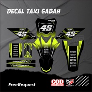 Decal Ojek Gabah Decal Taxi Gabah Yz New Decal Ojek Gabah Vinyl Material Hologram Material Free Cust