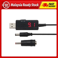 USB To DC Boost Converter Cable 5V to 9V 12V Adjustable Voltage Volt Led Display Transformer DC Powe