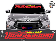 cutting setiker tulisan UNDERGROUND SPEEP stiker kaca mobil depan stiker kaca depan mobil tulisan ka