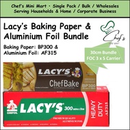 [SG Stocks] Lacy's Baking Paper & Aluminum Foil | Chef Bake Chef Foil | BP300 BP450 AF315 AF318