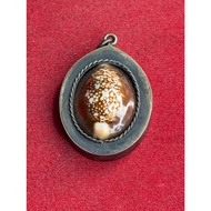 Luang Pu Dam Wat Klang Bang Kaew Amulet Back Cover With Ring Beautiful Condition