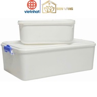VIET JAPAN plastic ice cream box - Baby 1kg 1L2, large 2kg 2L8, With lid, refrigerator food storage 