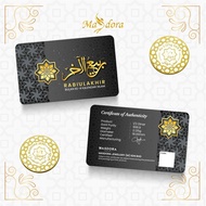 MASDORA 999.9 Gold 1/2 Dinar (2.125GM) Islamic Calendar Collection ~ RABIULAKHIR (EMAS 999.9/24K)