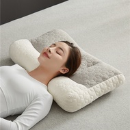 {fgjh} Japanese orthopedic anti-arch latex anti-traction pillow to protect the cervical spine and he