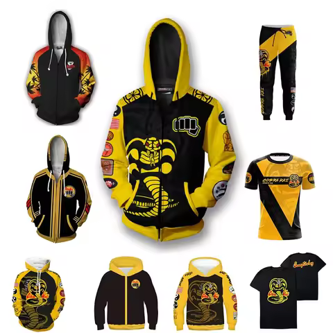 Fashion Hoodies Cobra Kai 3D Print Sweatshirt Men Women Casual Streetwear Hoodie Harajuku Coats Clot