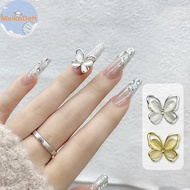MeikoDeft 5pcs 's Eye Glitter Nail Enhancement Ch Butterflies Assortment Resin 3d Nail Art Decoratio