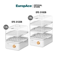EuropAce 12/18L Food Steamer | EFS3122B EFS3182B | Vertical design, Slim and Deep