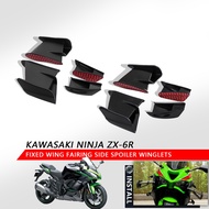 For ZX-6R ZX-636 ZX6R 2024 ZX636 2024 Motorcycle Side Fixed Wings Fairings Side Spoilers Winglet Sid