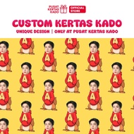 Unique Birthday Face Custom Wrapping Paper - Alvin The Chipmunk