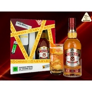 Chivas Regal 12 Yr Old Scotch Whisky Limited Edition Gift Pack (Free Highball Glass)