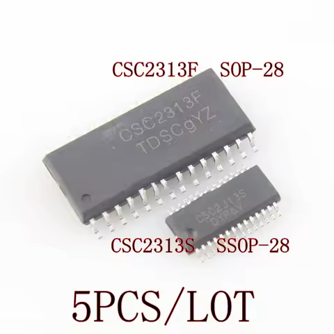 5PCS/LOT CSC2313F CSC2313 SOP-28 CSC2313S CSC2313 SSOP-28 SMD Stereo Audio Chip In Stock NEW origina