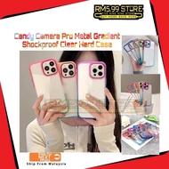 Vivo S1 Pro T1x Y33s Y33T Y21T Candy Gradient Camera Metal Pro Shock Proof Hard Case