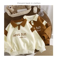 CNY Clothes for Boys - Long Sleeve Polo Shirt for Boys Big Size 12 Years Old - Moonbe Children's Fas